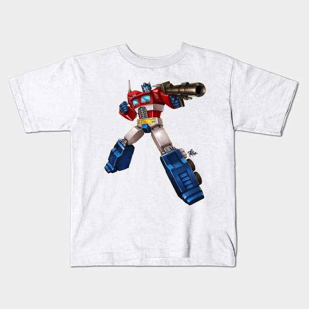 OPTIMUS PRIME Kids T-Shirt by Fetch